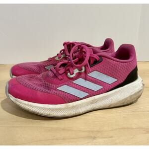 adidas kids girls Falcon 3 Sport Lace Shoes sz 2.5 pink / purple